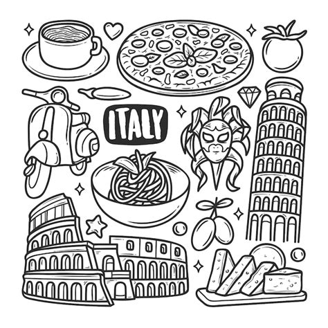 Italy Coloring Pages for Kids and Adults