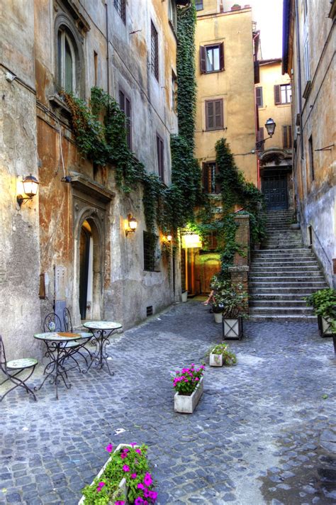 Quiet streets in Italy