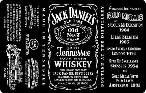 Jack Daniel's bottle designs