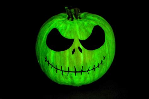 Glowing Jack Skellington Pumpkin