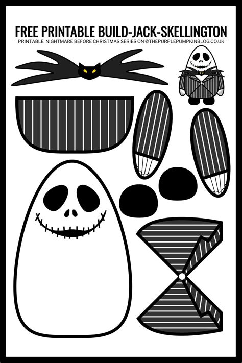 Jack Skellington printable 1