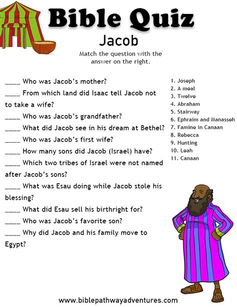 Jacob and Rachel Quiz