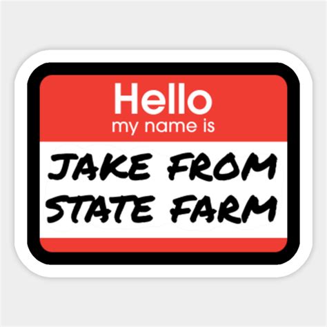 Jake from State Farm Logo Print 1