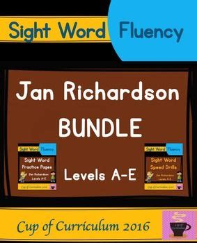 Jan Richardson Fluency Practice Activities