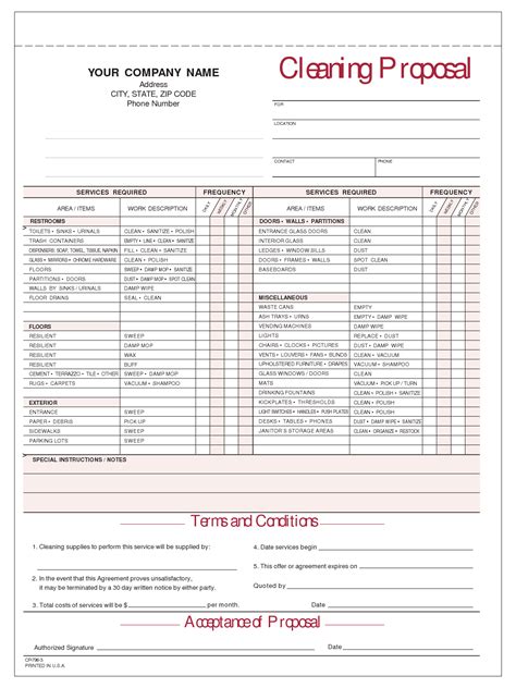 Janitorial Proposal Template 6