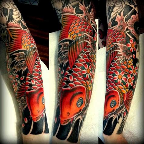 Japanese forearm sleeve tattoo design