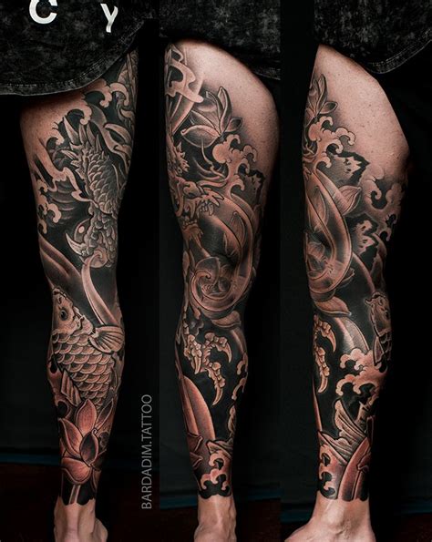 Japanese leg tattoos