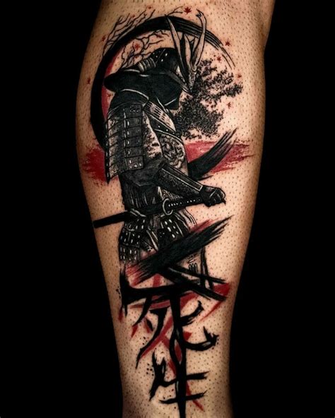 Japanese samurai tattoo design