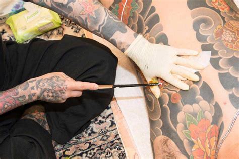 Japanese tattoo techniques