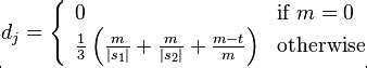 Jaro-Winkler Distance Formula Template