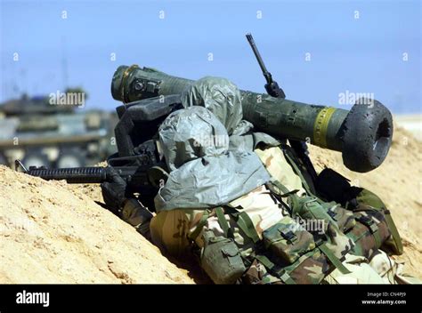 Javelin missile launch