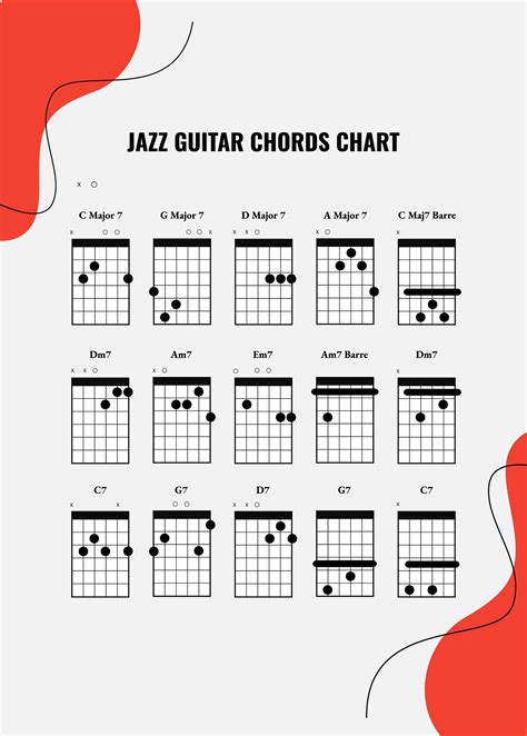 Jazz guitar template for kids