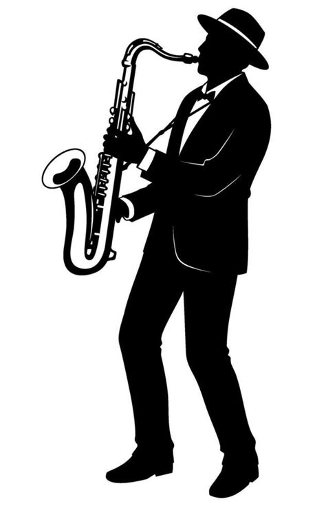 Jazz musician coloring page