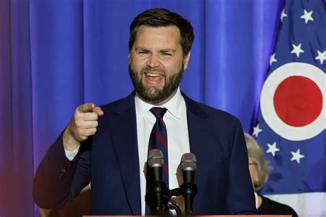 JD Vance speaking at a political rally