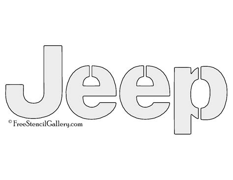 Jeep Logo Stencil Template