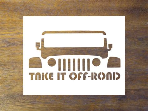 Jeep Stencil Template for Painting