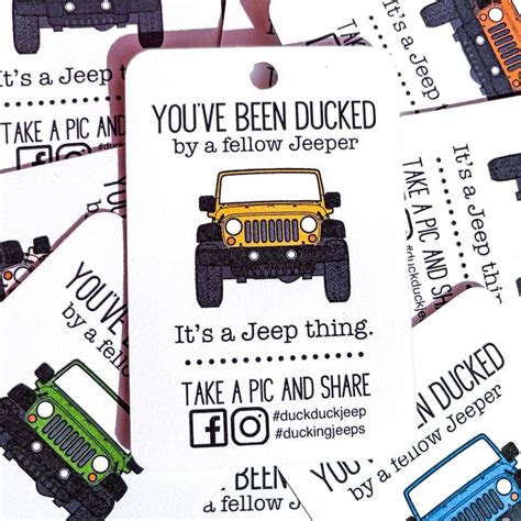 Jeep Wrangler duck tag