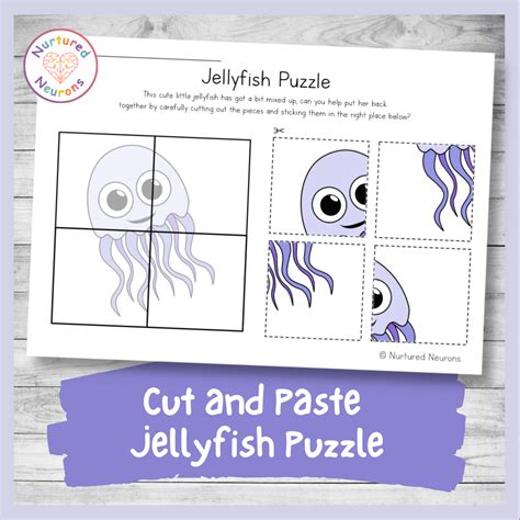 Jellyfish Puzzle Template