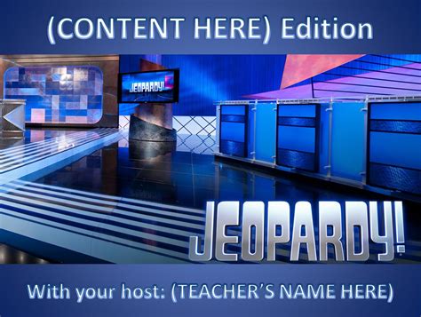 Jeopardy PowerPoint Template for Training