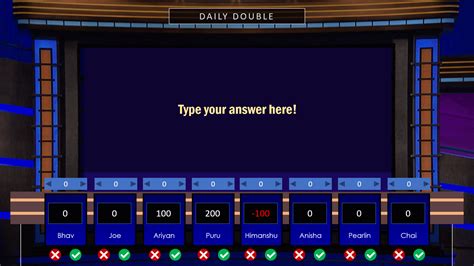 Jeopardy PowerPoint Template with Scoreboard