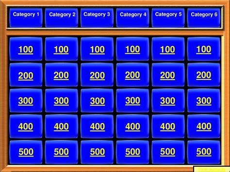 Jeopardy Template 1