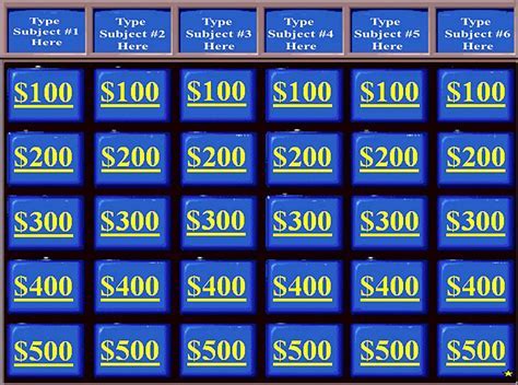 Jeopardy Template for PowerPoint