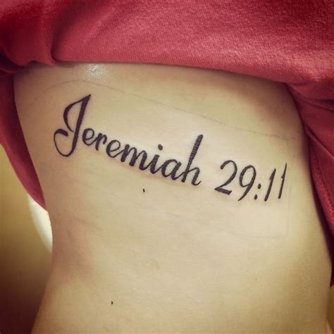 Jeremiah 29:11 tattoo design