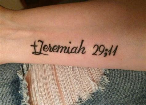 Jeremiah 29:11 tattoo design 1