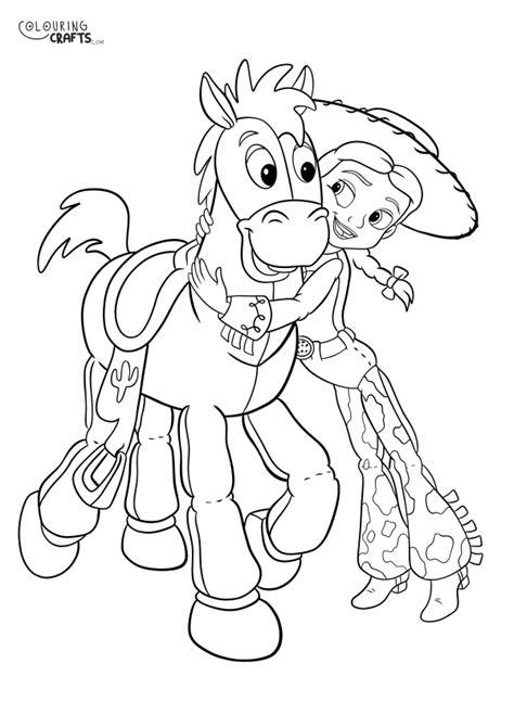 Jessie and Bullseye Coloring Page