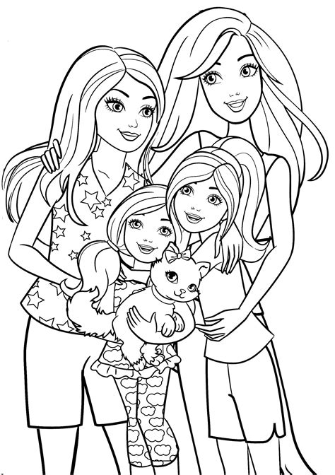 Jessie and her friends coloring page