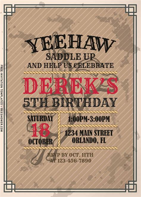 Jessie's Yeehaw Invitation