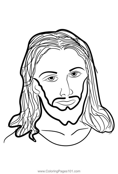 Jesus Christ Coloring Page