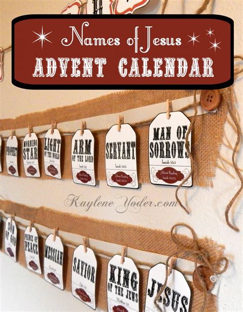 Jesus Christmas advent calendar