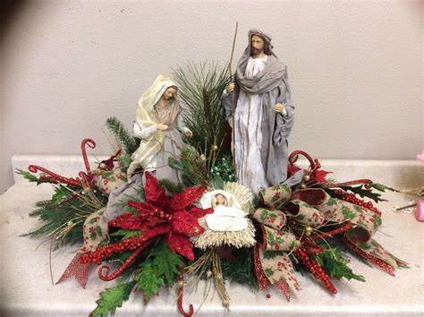 Jesus Christmas centerpiece