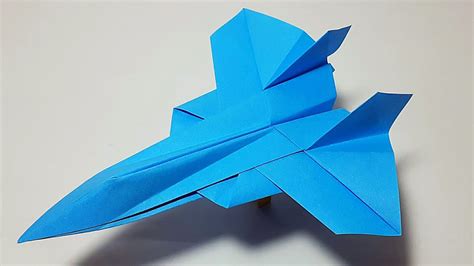 Jet fighter paper plane design