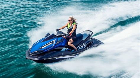 A person riding a jet ski