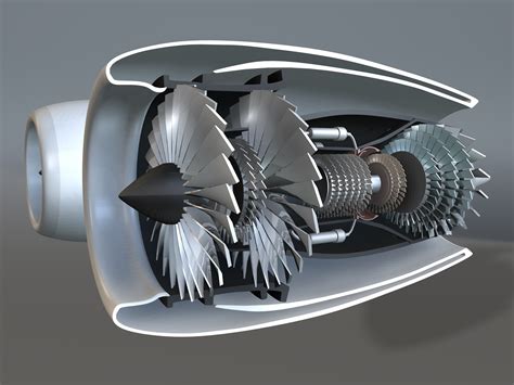 Image of a jet turbine