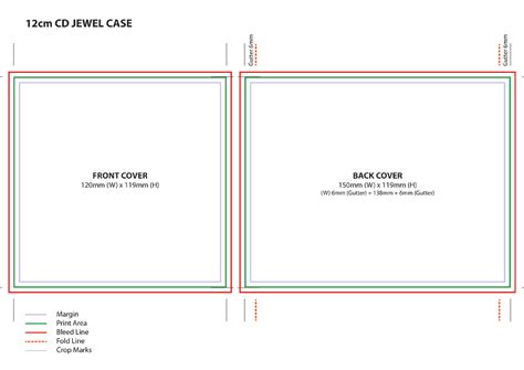 Jewel Case CD Template