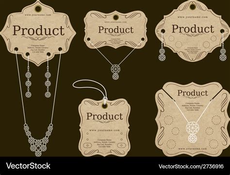 Jewelry Tag Template with Warranty