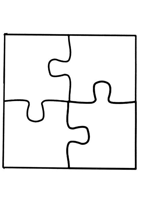 Jigsaw Puzzle Template 4