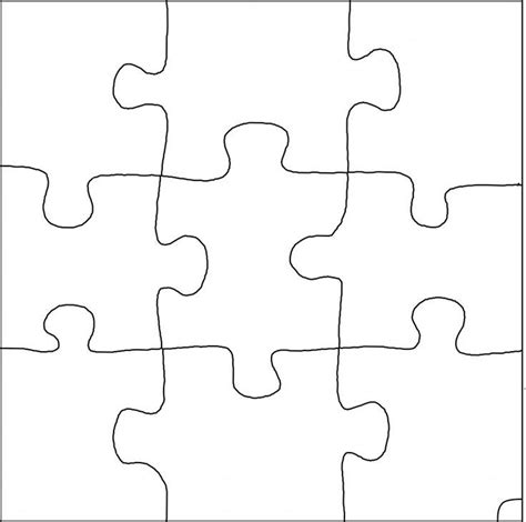 Jigsaw Puzzle Template 6