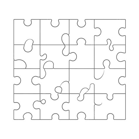 Jigsaw Puzzle Template