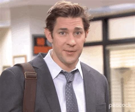 Jim Halpert sarcastic expression