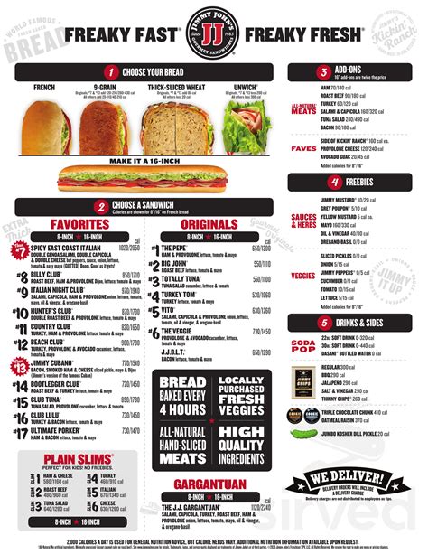 Jimmy John's Menu Gallery 10