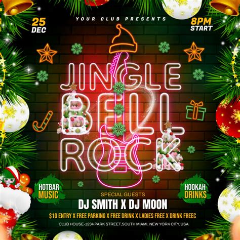 Jingle Bell Rock Flyer Template