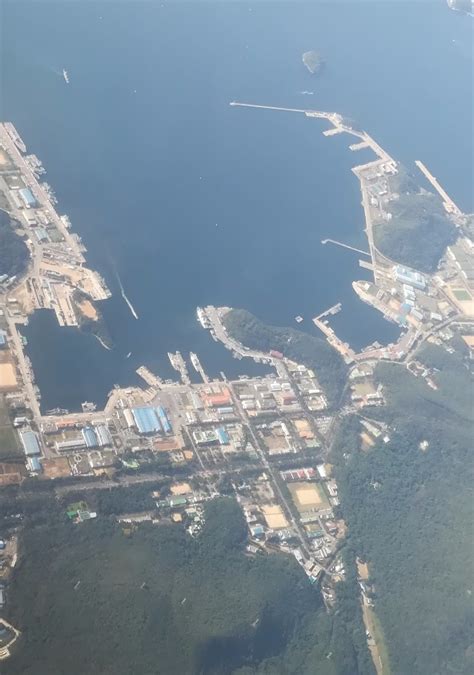 South Korean naval ships docked at Jinhae Naval Base