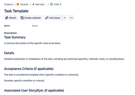 Jira Knowledge Base Template