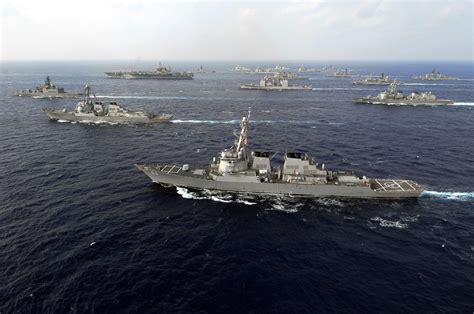 JMSDF Ships at Sea