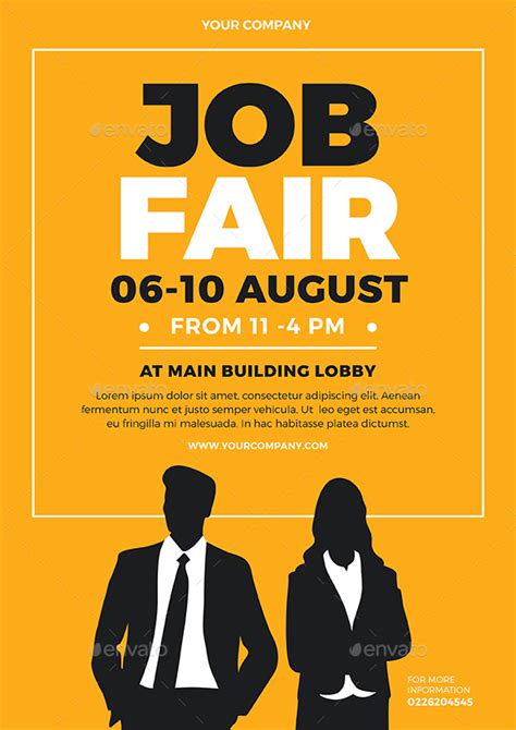 Job Fair Flyer Template Word