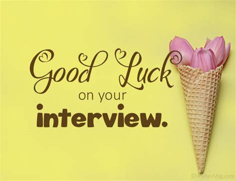 Free printable job interview good luck cards